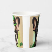 Franse Bulldog in St. Patrick's Day Dress Papieren Bekers (Rechts)