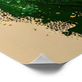 Franse Bulldog in St. Patrick's Day Dress Poster (Hoek)