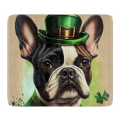 Franse Bulldog in St. Patrick's Day Dress Snijplank (Voorkant)