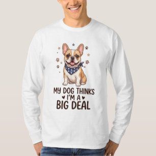 Franse Bulldog in sterrenbandana T-shirt