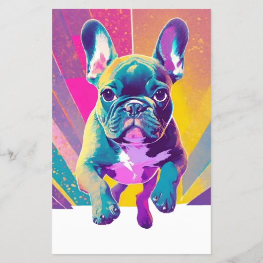 Franse Bulldog in uw huis Flyer (Achterkant)