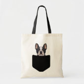 Franse Bulldog in zak Tote Bag (Voorkant)