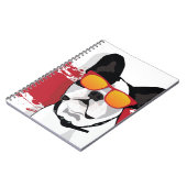 Franse Bulldog in zonnebril Notitieboek (Linkerzijde)