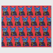 Franse Bulldog Inpakpapier (Vlak)