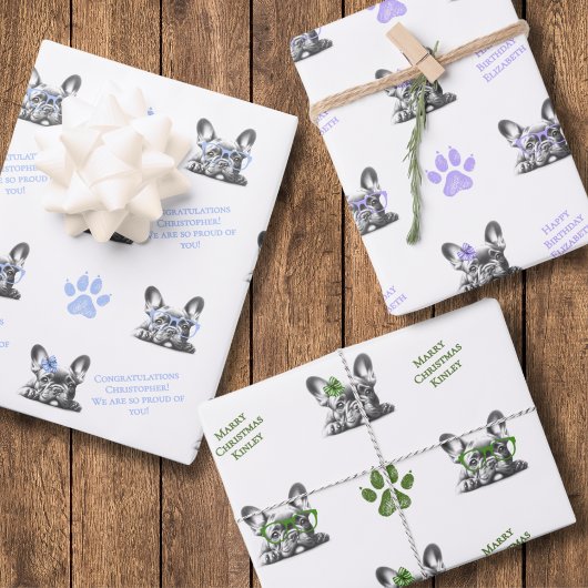 Franse Bulldog Inpakpapier Vel