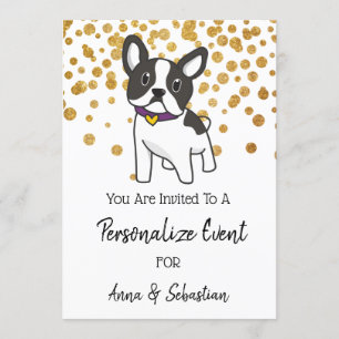*~* Franse Bulldog Invitatie Frenchie Cute Kaart