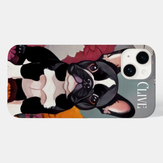 Franse Bulldog iPhone Case (Achterkant (horizontaal))