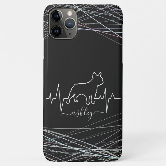 Franse Bulldog is Hartslag Cool Minimaal Hond Lief Case-Mate iPhone Case (Achterkant)
