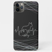 Franse Bulldog is hartslag Cool minimale hondenlie Case-Mate iPhone Case (Achterkant)