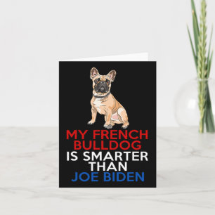 Franse Bulldog is slimmer dan Joe Biden Leuke Hond Kaart