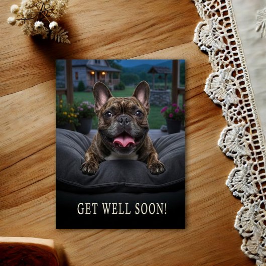 Franse Bulldog Kaart om beter te worden