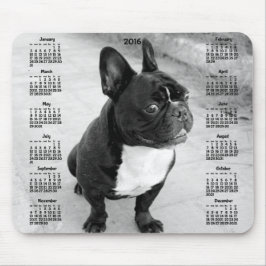 Franse Bulldog Kalendar 2016 Foto Muismatten