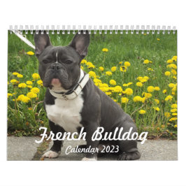 Franse Bulldog Kalendar 2023 Voeg Jouw Foto's Toe Kalender