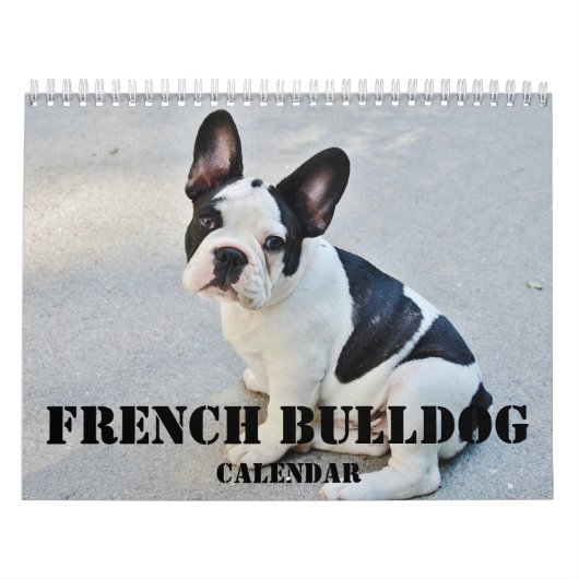 Franse Bulldog Kalender 2026 met uw foto's (Hoes)