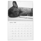 Franse Bulldog Kalender 2026 Zwart-wit (Jan 2027)