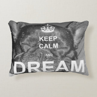 Franse Bulldog Keep Calm Dream Pillow Accent Kussen