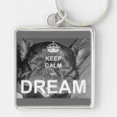 Franse Bulldog Keep Calm Dream Sleutelhanger (Voorkant)