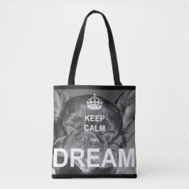 Franse Bulldog Keep Calm Tote Bag