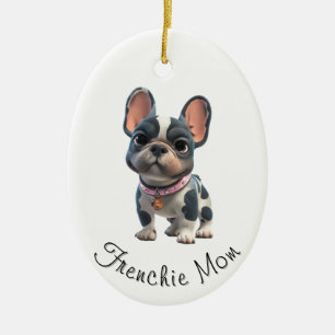 Franse Bulldog Keramisch Ornament
