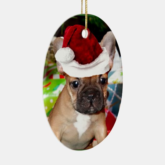 Franse Bulldog Keramisch Ornament (Rechts)