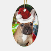 Franse Bulldog Keramisch Ornament (Links)