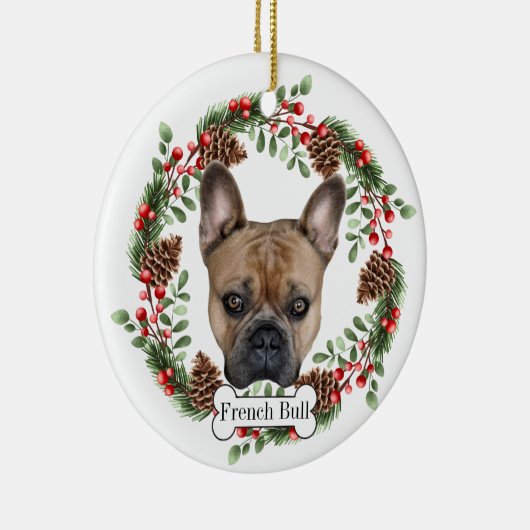 franse bulldog keramisch ornament (Rechts)