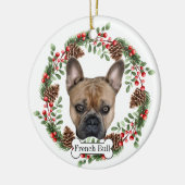 franse bulldog keramisch ornament (Links)