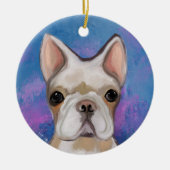 FRANSE BULLDOG       KERAMISCH ORNAMENT (Voorkant)