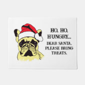 Franse Bulldog Kerst Cartoon Door Mat (Voorkant)