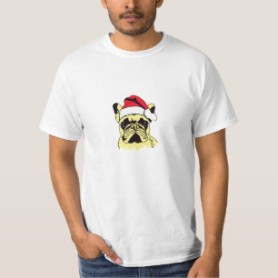 Franse Bulldog Kerst Cartoon T-shirt