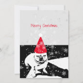 Franse bulldog kerst Kaart (Voorkant)