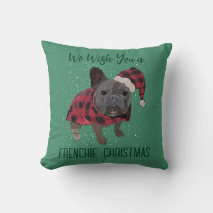 Franse Bulldog Kerst Mopshond Kussen