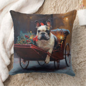 Franse Bulldog Kerst Seizoen Kussen (Deken)