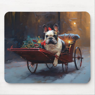 Franse Bulldog Kerst Seizoen Muismat