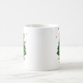 Franse Bulldog Kerstboom Aangepaste Naam Koffiemok (Center)