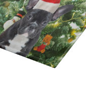 Franse Bulldog Kerstboom Ornamenten Sneeuwman Snijplank (Hoek)