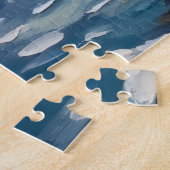Franse Bulldog Kerstboot Vakantie Legpuzzel (Zijkant)