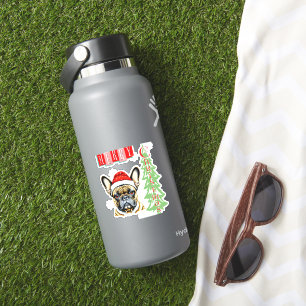 Franse Bulldog kerstcadeau Sticker