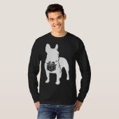 Franse Bulldog Kersthond Frenchie T-shirt (Voorkant volledig)