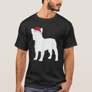 Franse Bulldog Kerstman Hoed Kerst Pyjama Cute Hon T-shirt
