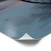 Franse Bulldog Kerstmis Feestelijk Seizoen Perfect Poster (Hoek)