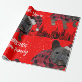 Franse Bulldog Kerstmis Gepersonaliseerde Hond Fre Cadeaupapier (Uitgerold)