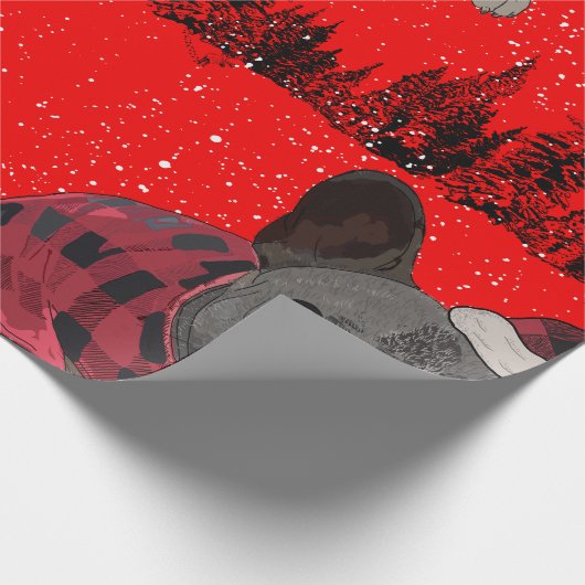 Franse Bulldog Kerstmis Gepersonaliseerde Hond Fre Cadeaupapier (Hoek)