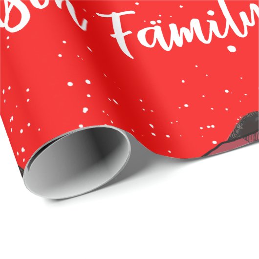 Franse Bulldog Kerstmis Gepersonaliseerde Hond Fre Cadeaupapier (Rol Hoek)