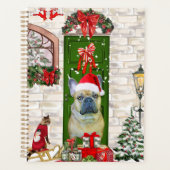 Franse Bulldog Kerstmis   Planner (Voorkant)