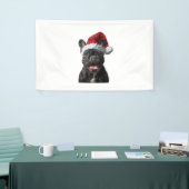 Franse Bulldog Kerstmis Spandoek (Beurs)