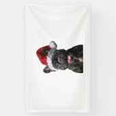 Franse Bulldog Kerstmis Spandoek (Verticaal)
