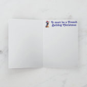 Franse Bulldog kerststal Kaart (Binnen)