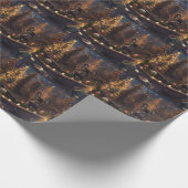 Franse Bulldog kerstvakantie Cadeaupapier (Hoek)