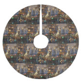 Franse Bulldog kerstvakantie Kerstboom Rok (Voorkant)